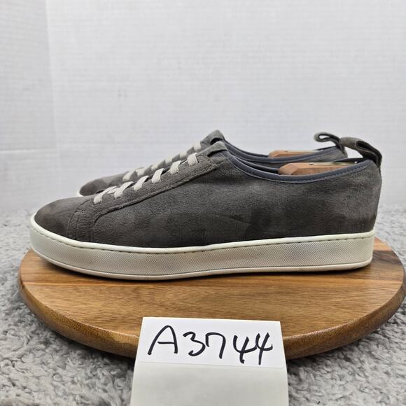 Martin Dingman Mens 9M Cameron Gray Suede Casual Lifestyle Slip On Sneaker - Picture 1 of 12